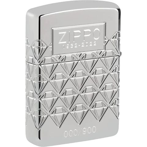 Bật Lửa Zippo 90th Anniversary Sterling Silver – Bản Kỷ Niệm 90 Năm Bạc Khối Limited 900 Bản Toàn Cầu