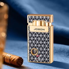 Bật lửa gas Jobon 2 kiểu lửa có ô quan sát nhiên liệu ZB-510