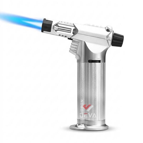 Bật lửa gas Jobon khò 1 tia cỡ lớn có khóa an toàn và chế độ rảnh tay ZB 377A