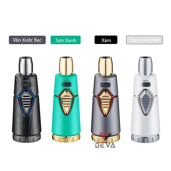 Bật lửa gas Jobon khò 1 tia kèm khóa an toàn kết hợp chế độ rảnh tay ZB 211