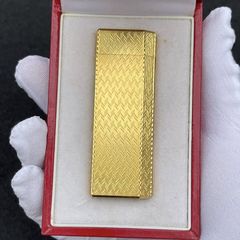 Cartier bọc vàng dày 5 cạnh hoa văn CA06