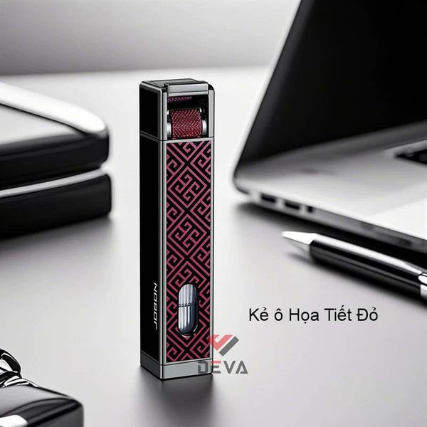 Bật lửa chính hãng Jobon khò 1 tia có ô cửa quan sát gas ZB-335
