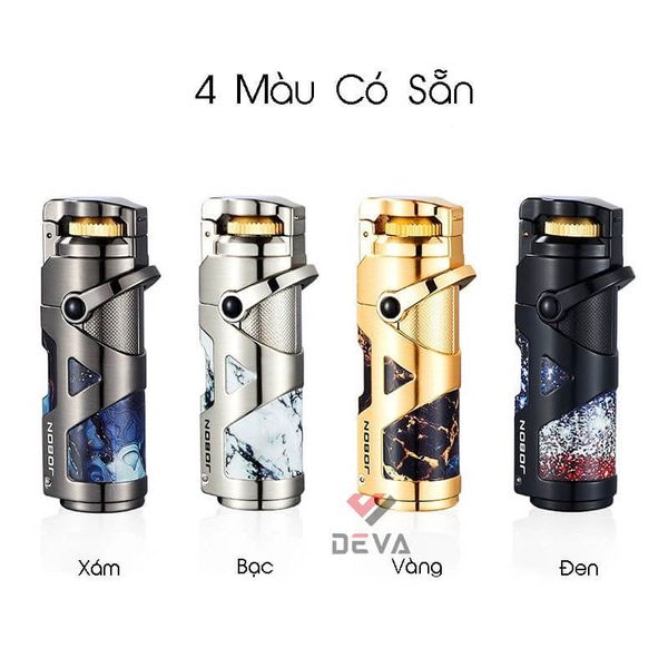Bật lửa gas Jobon khò 1 tia kèm đục và que xiên Cigar ZB-608
