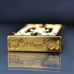 Set Quà Tặng Bật lửa ST Dupont sơn mài hoa văn cổ điển D214