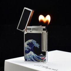 Dupont Hồng Kông Sơn Mài Chủ Đề Bức Tranh Sóng Lừng Ở Kanagawa D213