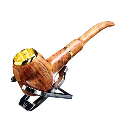 Tẩu gỗ sưa cán thẳng đế bằng Freesize TG05