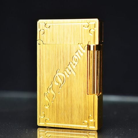 ST Dupont Vân Xước Khắc Chìm Hoa Văn Góc Dòng Chữ Chéo ST Dupont D32