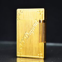 Dupont Vân Xước Khắc Chìm Hoa Văn Góc Dòng Chữ Chéo ST Dupont D32
