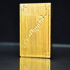 Dupont Vân Xước Khắc Chìm Hoa Văn Góc Dòng Chữ Chéo ST Dupont D32