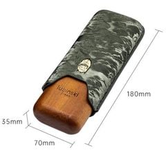 Bao da 2 điếu ống gỗ Lubinski YJA 50029