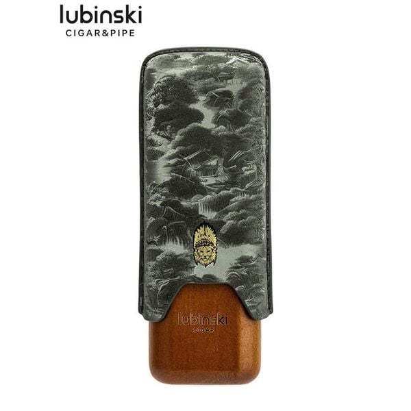 Bao da 2 điếu ống gỗ Lubinski YJA 50029