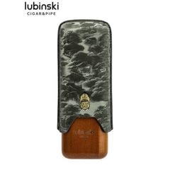 Bao da 2 điếu ống gỗ Lubinski YJA 50029