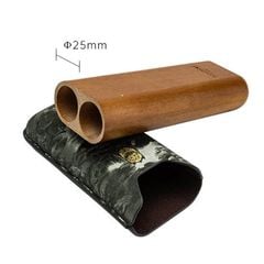 Bao da 2 điếu ống gỗ Lubinski YJA 50029