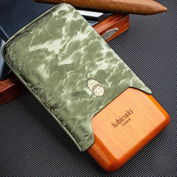 Bao da 3 điếu ống gỗ Lubinski YJA 50030