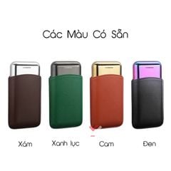 Bao da đựng Cigar Honest loại 3 điếu kèm khăn chuyên dụng BCD091