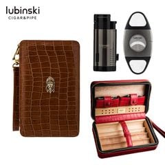 Bao 4 khay kèm bật lửa và dao cắt Lubinski YJA 60007