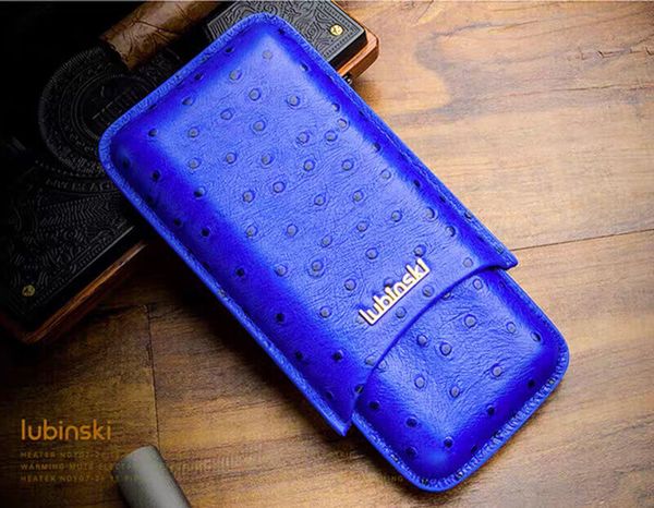 Bao da Cigar đựng 3 điếu xì gà lubinski YJA 50015