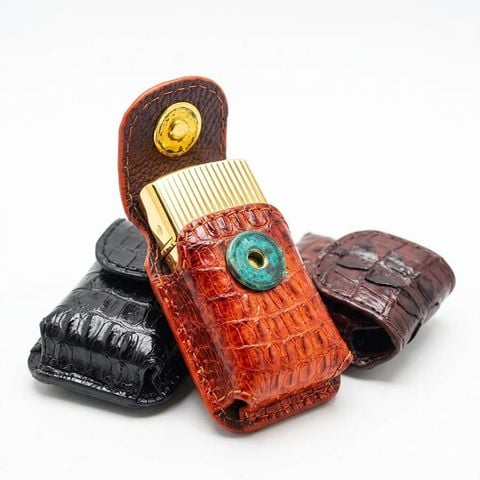 Bao Da Bật Lửa Zippo Chất Liệu Da Cá Sấu Cao Cấp BD02