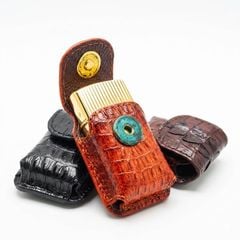 Bao Da Bật Lửa Zippo Chất Liệu Da Cá Sấu Cao Cấp BD02