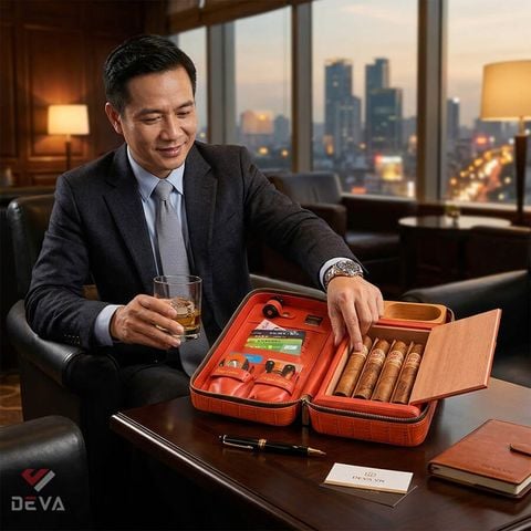Bao da phụ kiện xì gà Jifeng JF 502