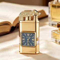 Bật lửa kèm đồng hồ và 2 chế độ lửa