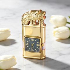 Bật lửa kèm đồng hồ và 2 chế độ lửa