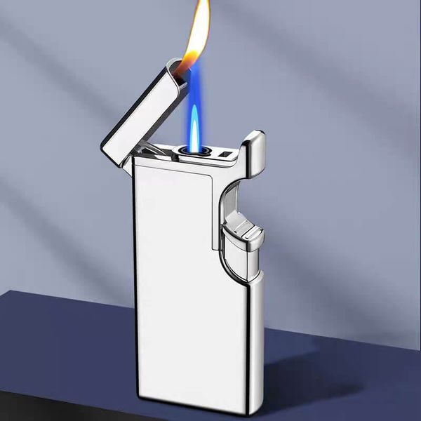 Bật lửa chính hãng ngăn chứa gas lộ thiên 2 phong cách lửa HB231