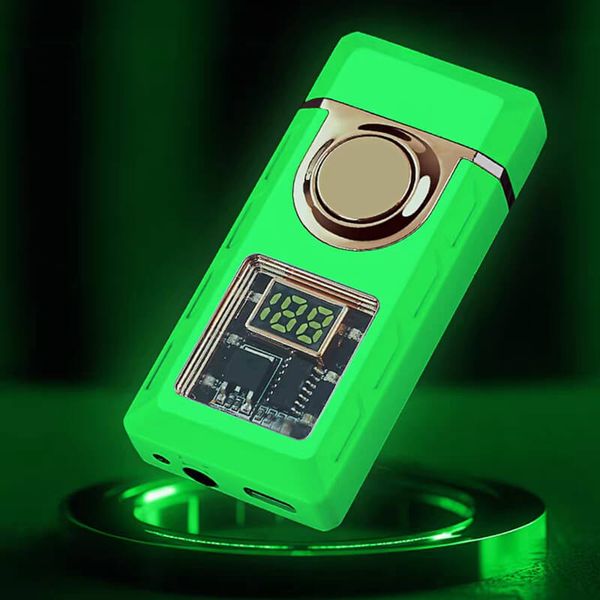 Bật lửa gas sạc điện 2 kiểu lửa đèn LED TH-633