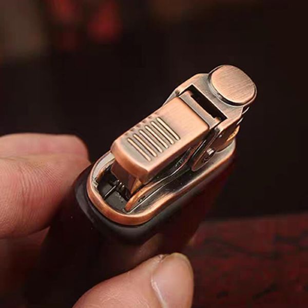 Bật lửa Honest xăng đá vỏ gỗ tự nhiên BCZ 789