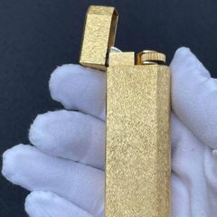 Bật Lửa Cartier Bọc Vàng Vân Xước CA15