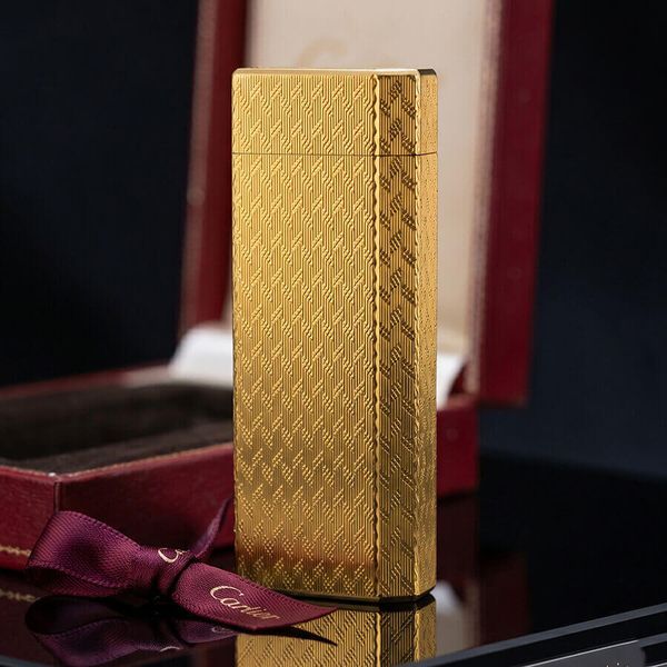 Cartier bọc vàng dày 5 cạnh hoa văn CA06