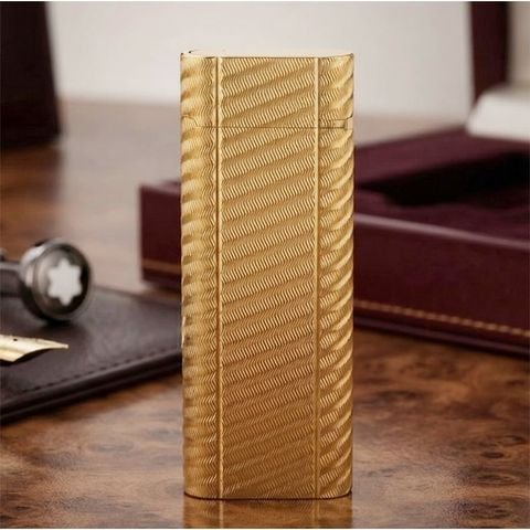Cartier Chính Hãng Bọc Vàng Vân Tròn  CA24
