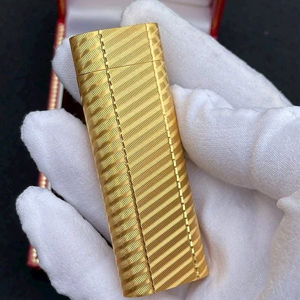 Cartier Chính Hãng Bọc Vàng Vân Tròn  CA24