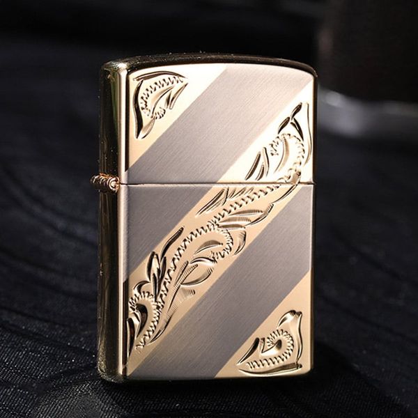 Bật lửa chính hãng Chief 2 kiểu lửa kèm ruột xăng đá CF7100J