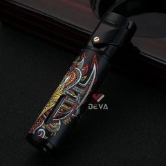 Bật lửa chính hãng Honest khò 1 tia có ô cửa quan sát gas BCZ 853