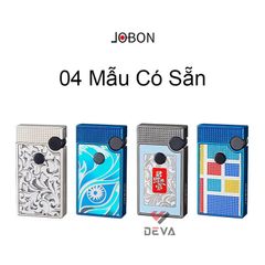 Bật lửa gas đá Jobon 2 kiểu lửa có ô cửa quan sát gas ZB-302