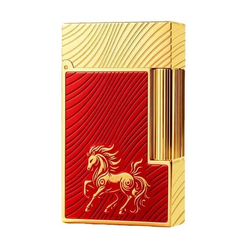 S.T. Dupont Ligne 2 Red Horse Ngựa 2026 – Lửa Đôi Cao Cấp