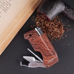 Bật lửa hút tẩu vân gỗ Lubinski Sk 28