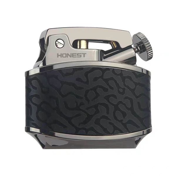Bật lửa xăng đá Honest vỏ gỗ cao cấp đánh lửa tự động BCZ 808
