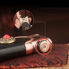 Bật lửa xăng đá Honest bọc da đính đá BCZ 786