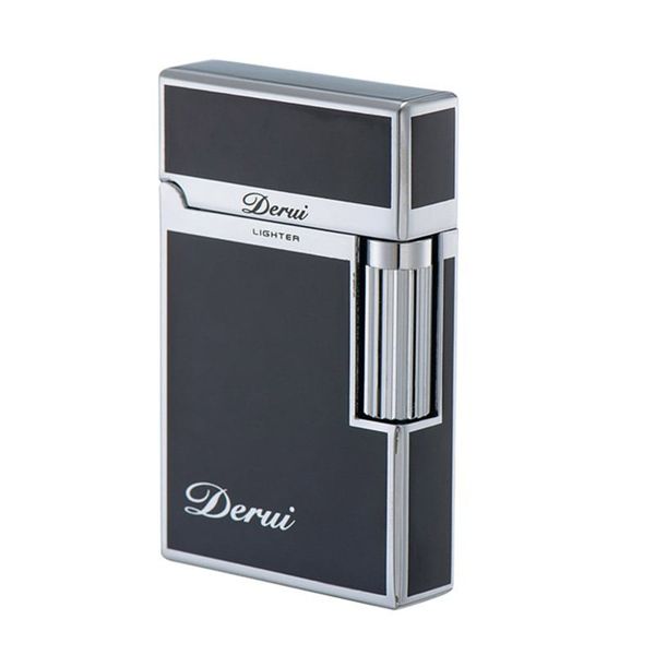 Bật lửa gas đá chính hãng Derui sơn mài in Logo DR1009