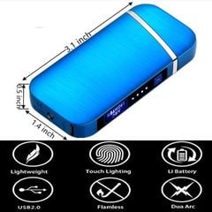 Bật lửa sạc điện cao cấp 2 tia lửa BLD01