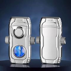 Bật lửa gas đá 2 kiểu lửa trục xoay xoay Fifget Spiner TH-638