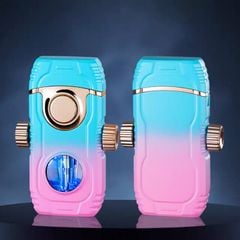 Bật lửa gas đá 2 kiểu lửa trục xoay xoay Fifget Spiner TH-638