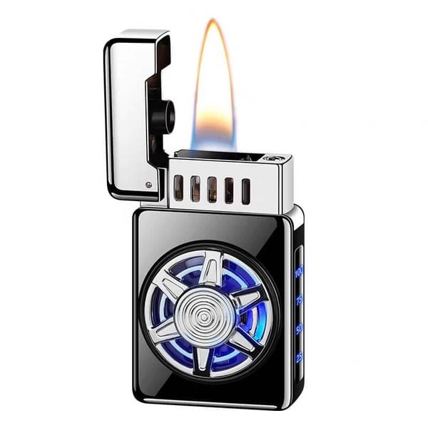 Bật lửa xăng cảm ứng điện tử bánh xe xoay HT9012