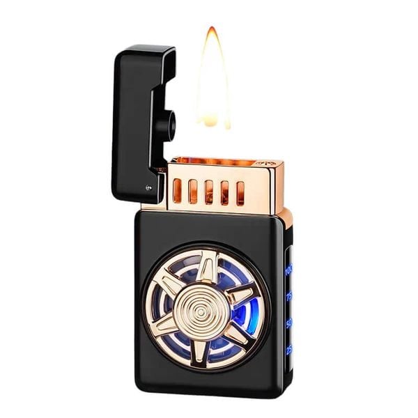 Bật lửa xăng cảm ứng điện tử bánh xe xoay HT9012