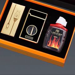 Bật lửa xăng cảm ứng điện từ bình trong suốt 8823