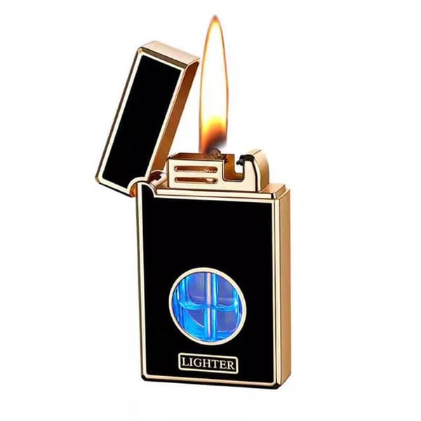 Bật lửa xăng cảm ứng điện từ bình trong suốt 8823