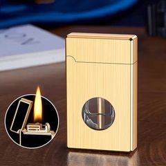 Bật lửa xăng cảm ứng điện từ bình trong suốt 8823