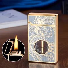 Bật lửa xăng cảm ứng điện từ bình trong suốt 8823